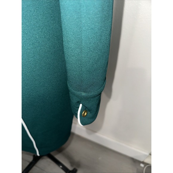 Alexia Admor Green Midi Long Sleeve Xs Round Neck - Picture 9 of 12